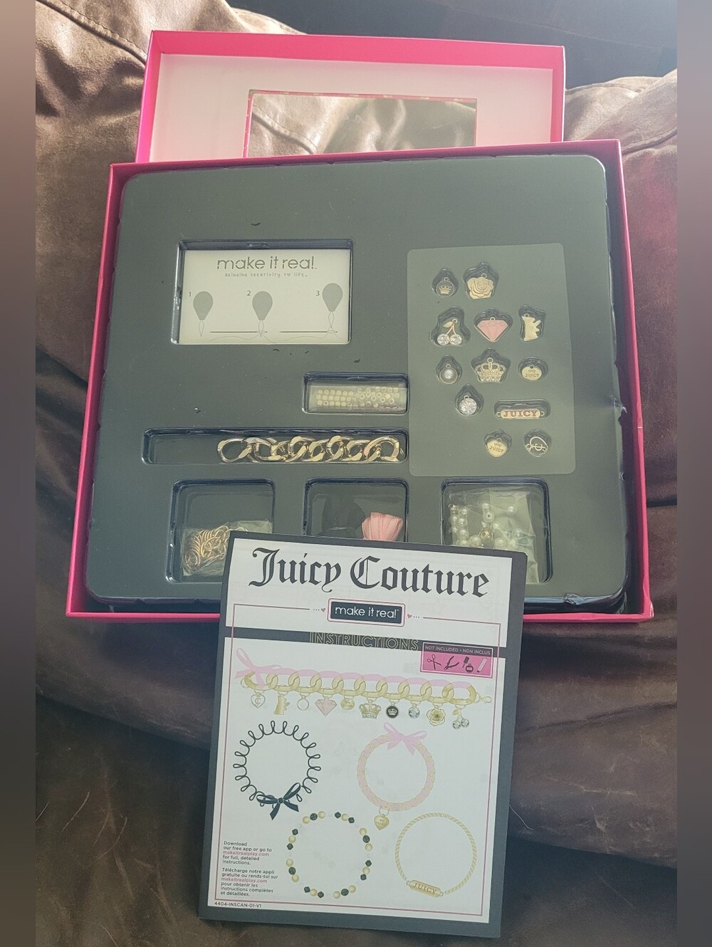 Juicy Couture Chains and Charms DIY Bracelet Making Kit NIB